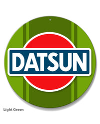 Datsun Emblem Round Aluminum Sign
