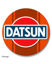 Datsun Emblem Round Aluminum Sign