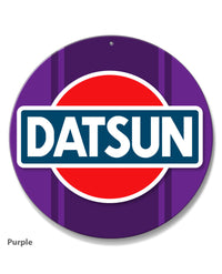 Datsun Emblem Round Aluminum Sign