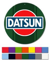 Datsun Emblem Round Aluminum Sign