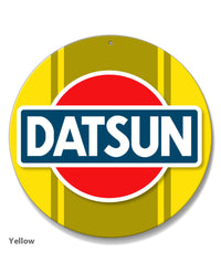 Datsun Emblem Round Aluminum Sign