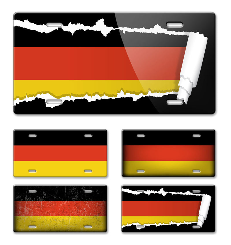  German Flag Novelty License Plate