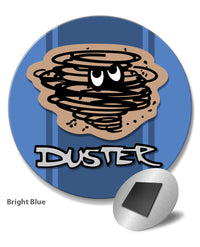 1970 - 1975 Plymouth Duster Emblem Novelty Round Fridge Magnet