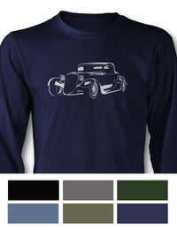 1934 Ford Coupe Hot Rod 3/4 Front Long Sleeve T-Shirt
