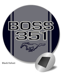 BOSS 351 c.i. V8 Engine Emblem 1971 Round Fridge Magnet