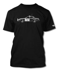 Ford Crown Victoria CHP T-Shirt - Men - Side View