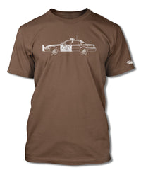 Ford Crown Victoria CHP T-Shirt - Men - Side View