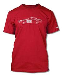 Ford Crown Victoria CHP T-Shirt - Men - Side View