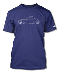 1934 Ford Coupe Old School Rod T-Shirt - Men - Side View