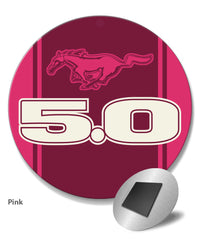 Five Point Oh - 5.0 V8 Engine Emblem Round Fridge Magnet