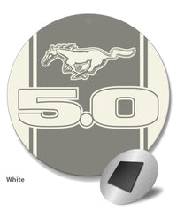 Five Point Oh - 5.0 V8 Engine Emblem Round Fridge Magnet