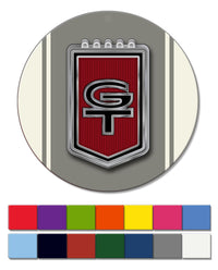 Ford Mustang GT Emblem 1965 - 1967 Round Fridge Magnet