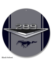 289 c.i. V8 Engine Emblem Round Aluminum Sign