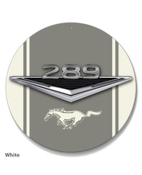 289 c.i. V8 Engine Emblem Round Aluminum Sign