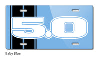 Five Point Oh - 5.0 V8 Engine Emblem Novelty License Plate