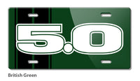 Five Point Oh - 5.0 V8 Engine Emblem Novelty License Plate