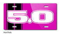 Five Point Oh - 5.0 V8 Engine Emblem Novelty License Plate
