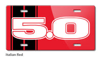 Five Point Oh - 5.0 V8 Engine Emblem Novelty License Plate