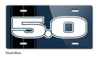 Five Point Oh - 5.0 V8 Engine Emblem Novelty License Plate