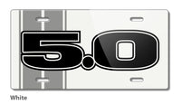 Five Point Oh - 5.0 V8 Engine Emblem Novelty License Plate