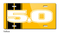 Five Point Oh - 5.0 V8 Engine Emblem Novelty License Plate