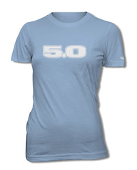 Five Point Oh - 5.0 V8 Engine Emblem T-Shirt - Women - Emblem
