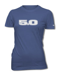 Five Point Oh - 5.0 V8 Engine Emblem T-Shirt - Women - Emblem