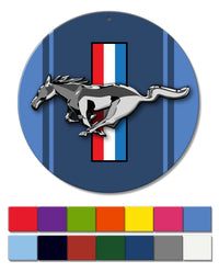 Ford Mustang Emblem Round Aluminum Sign