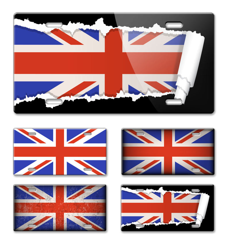  British Flag Novelty License Plate