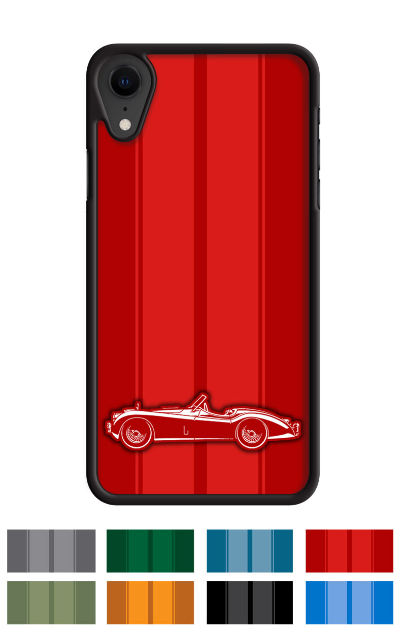 Jaguar XK 120 Convertible Smartphone Case - Racing Stripes
