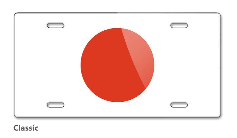 Japanese Flag Novelty License Plate