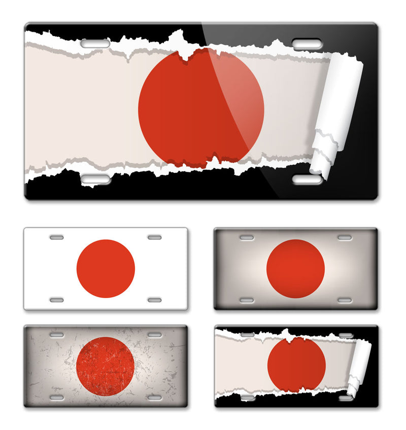  Japanese Flag Novelty License Plate