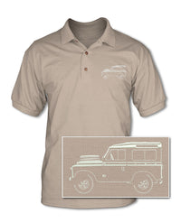 Land Rover 1948 Series I Adult Pique Polo Shirt - Side View