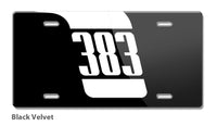 1970 Plymouth Barracuda 'Cuda 383 Design Novelty License Plate - Vintage Emblem