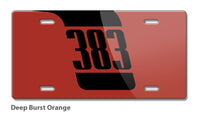 1970 Plymouth Barracuda 'Cuda 383 Design Novelty License Plate - Vintage Emblem
