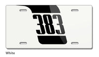 1970 Plymouth Barracuda 'Cuda 383 Design Novelty License Plate - Vintage Emblem