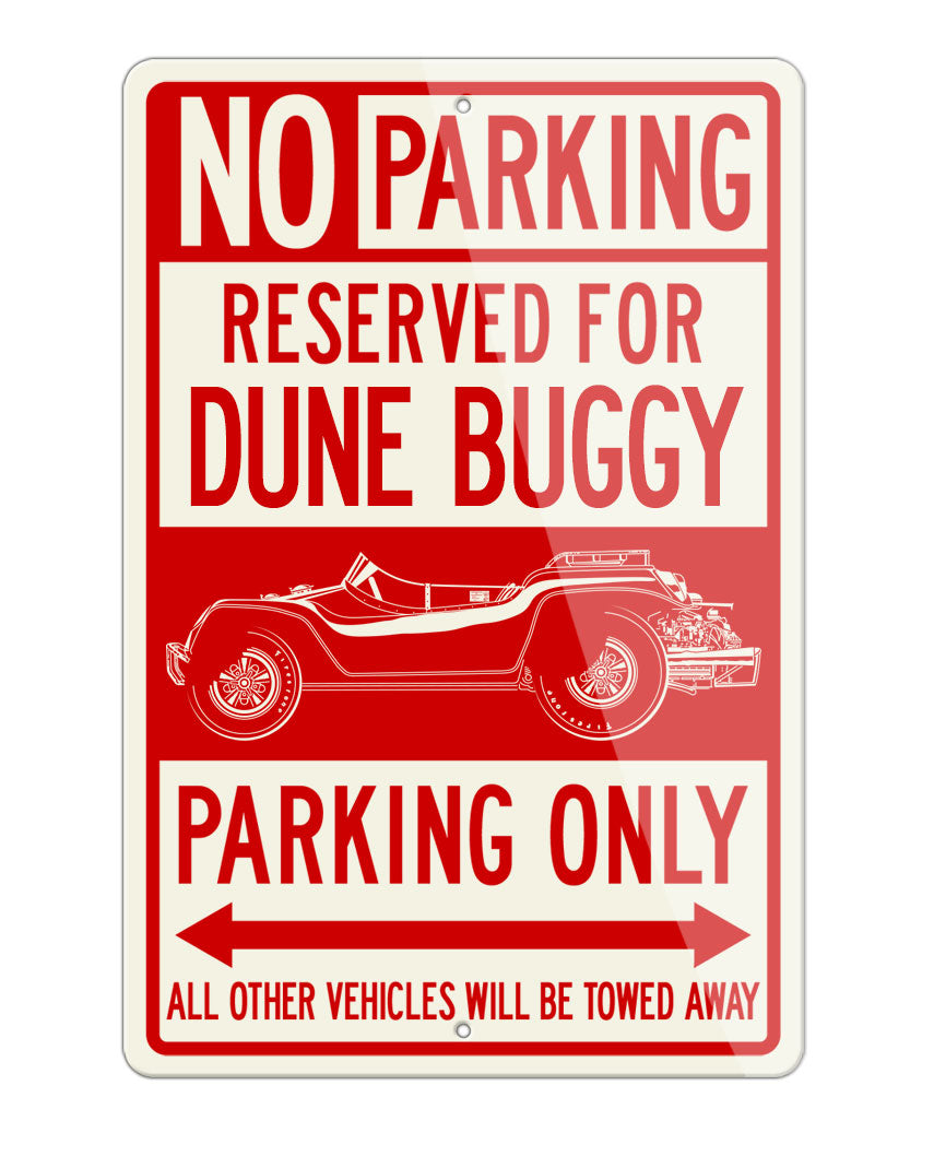 1968 Meyers Manx McQueen Dune Buggy 1968 Reserved Parking Only Sign