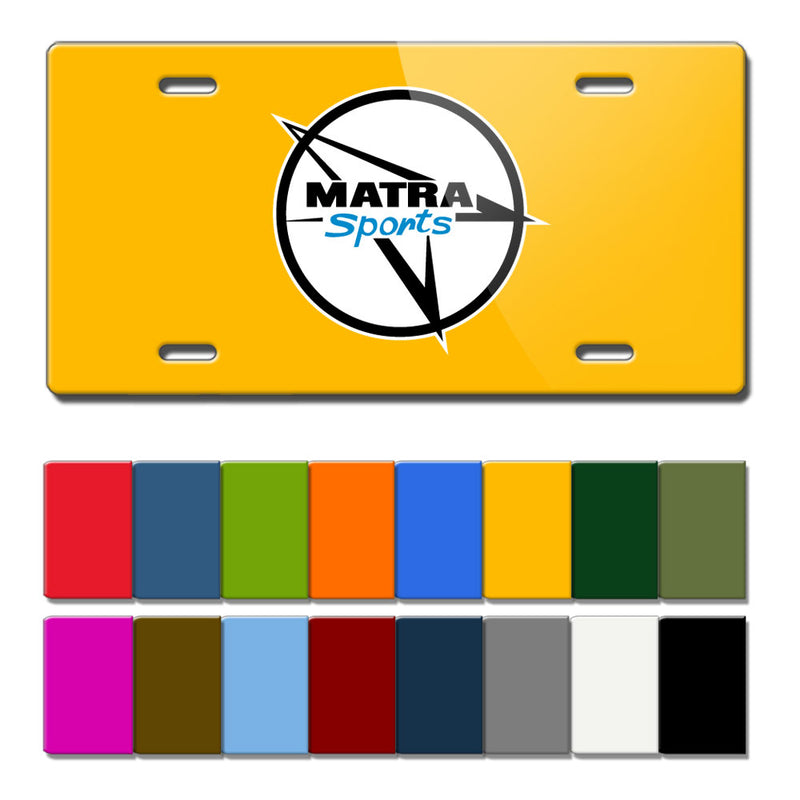 Matra Vintage Logo Novelty License Plate