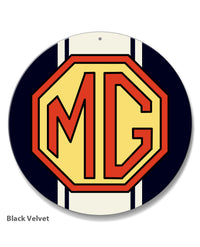 MG Emblem Round Aluminum Sign