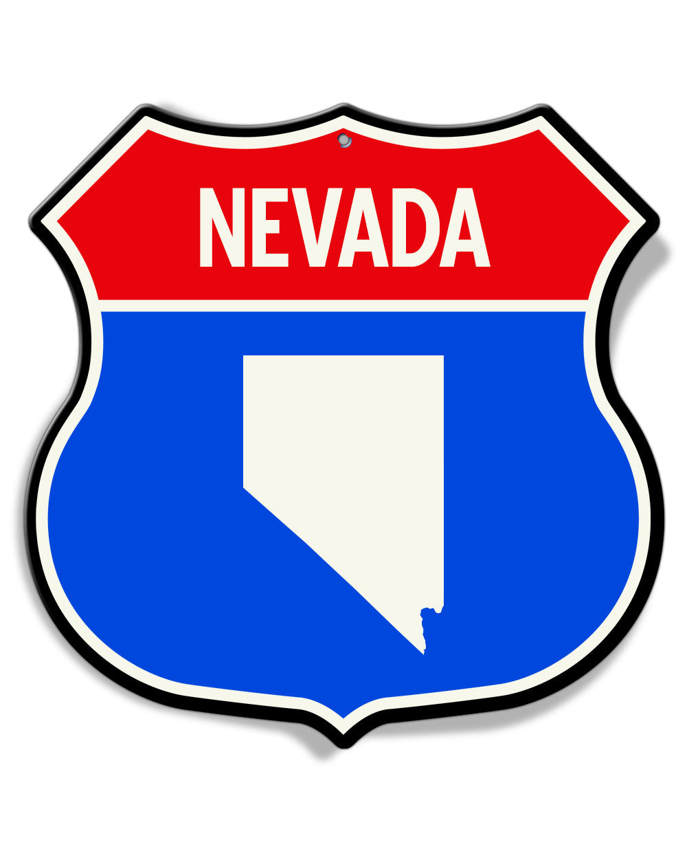 State of Nevada Interstate - Shield Shape - Aluminum Sign