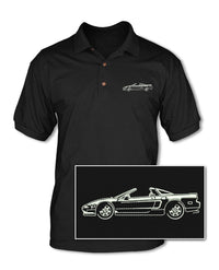 Honda Acura NSX Top Off 1990 - 2005 Adult Pique Polo Shirt - Side View