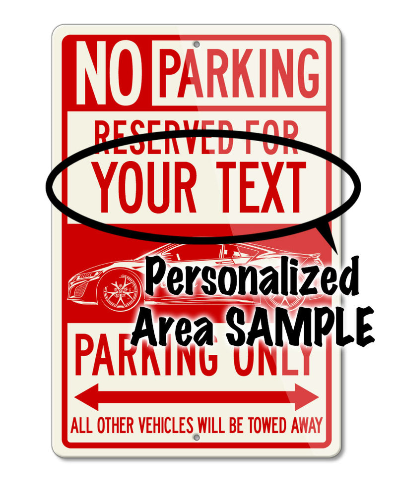 DeLorean DMC Back to the future III Reserved Parking Only Sign