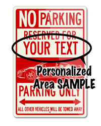 DeLorean DMC Back to the future II Reserved Parking Only Sign