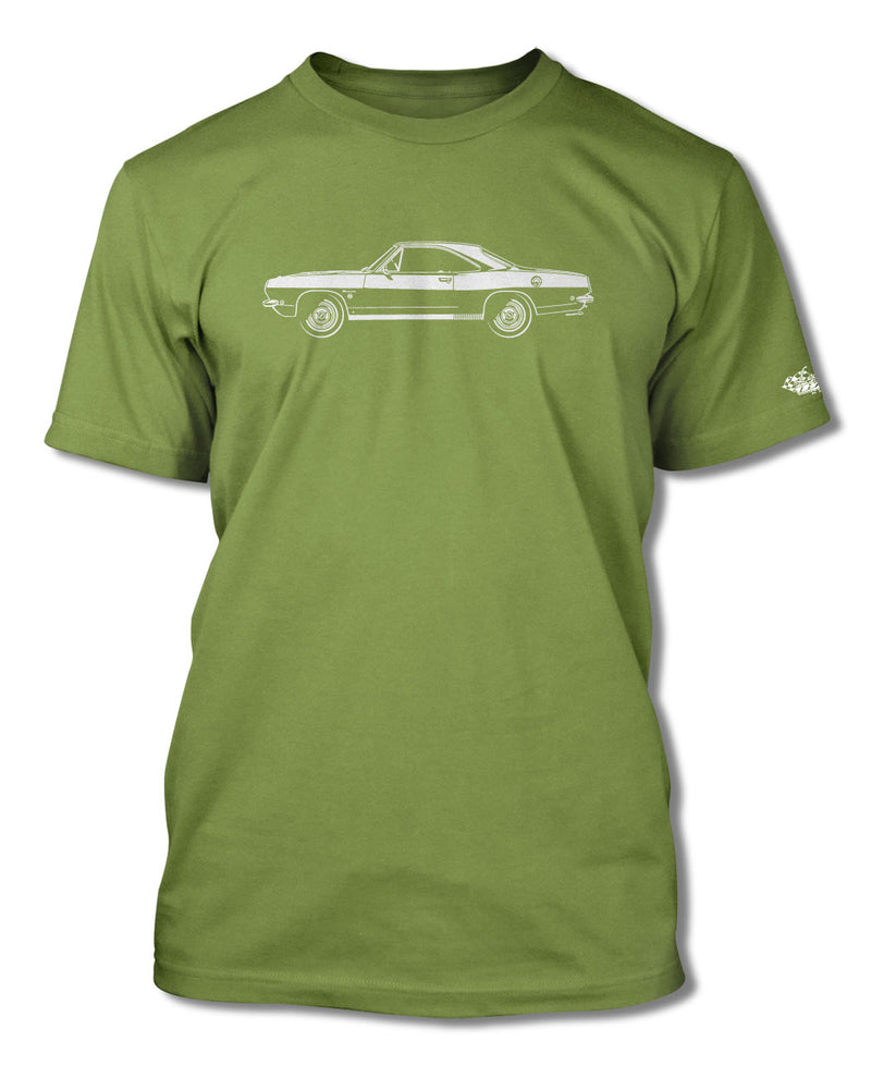 1968 Plymouth Barracuda Coupe T-Shirt - Men - Side View