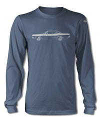 1968 Plymouth Road Runner Coupe T-Shirt - Long Sleeves - Side View