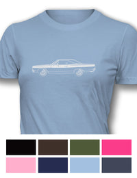 Plymouth Road Runner 1968 Coupe Women T-Shirt - Side View