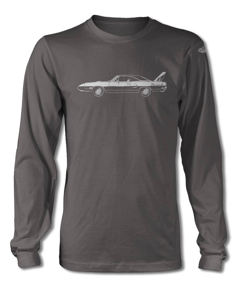 1970 Plymouth Road Runner Superbird Coupe T-Shirt - Long Sleeves - Side View
