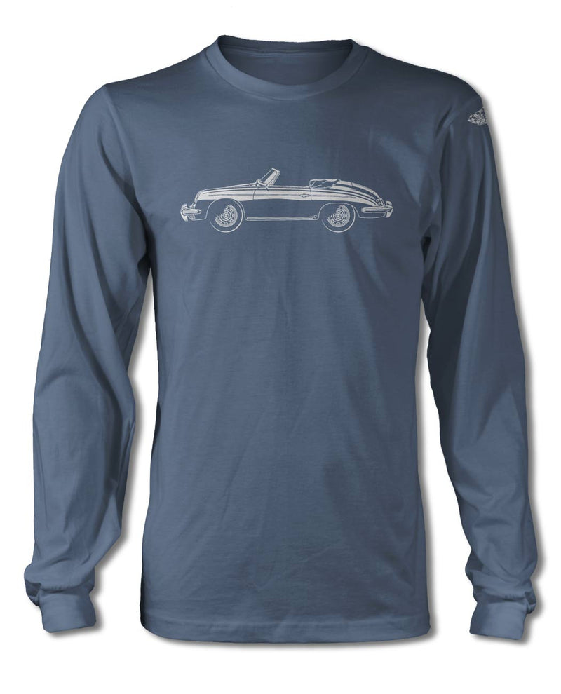 Porsche 356B Roadster T-Shirt - Long Sleeves - Side View