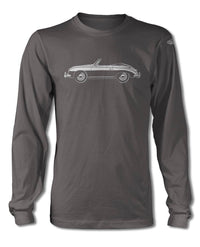 Porsche 356 Pre-A Convertible T-Shirt - Long Sleeves - Side View