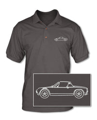 Porsche 914 Targa - Adult Pique Polo Shirt - Side View